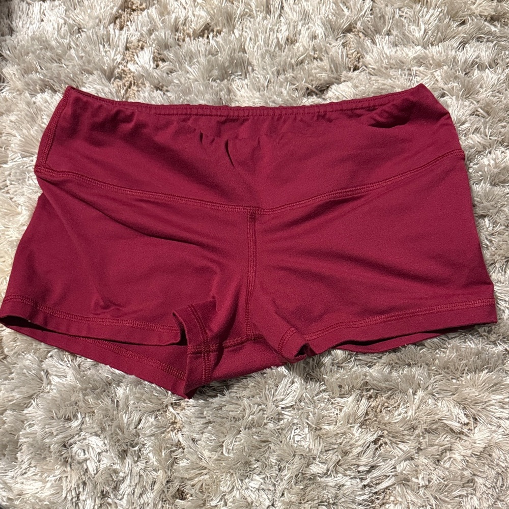 Fleo Deep Red Athletic Shorts